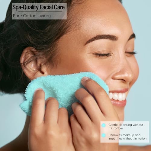 Living Fashions Washcloths, 13" x 13" Washcloths 12 Pack, Face Towels