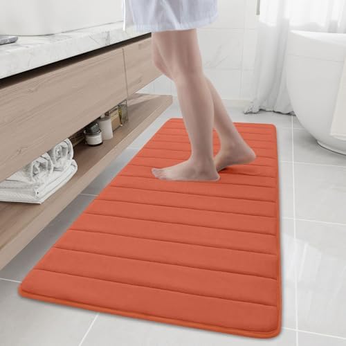Buganda Memory Foam Bath Mat 59 x 20, Ultra Soft Absorbent Bathroom Rugs