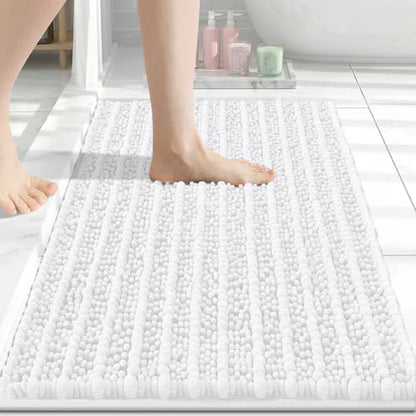 Arotive Bathroom Rugs Mat 24x16, Soft Absorbent Chenille Shaggy Bath Mat