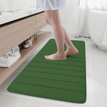 Buganda Memory Foam Bath Mat 55 x 24, Ultra Soft Absorbent Bathroom Rugs