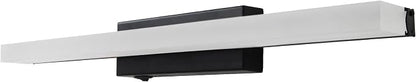 Facon 16.5Inch 12V LED RV Vanity Lights Fixtures with On&Off Switch, Matt Black Finished, RV Wall Sconces Bathroom Mirror Light with Acrylic Lens, 12Volts DC for RV, Camper, Motorhome