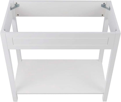 Modway Altura Modern 36" Bathroom Vanity Cabinet in White - Sink Basin Not Included