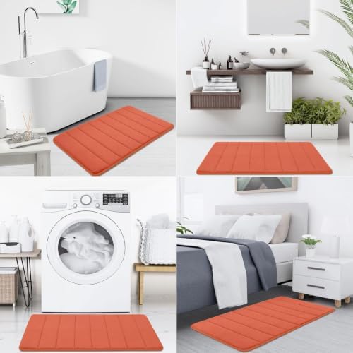 Buganda Memory Foam Bath Mat 34 x 20, Ultra Soft Absorbent Bathroom Rugs