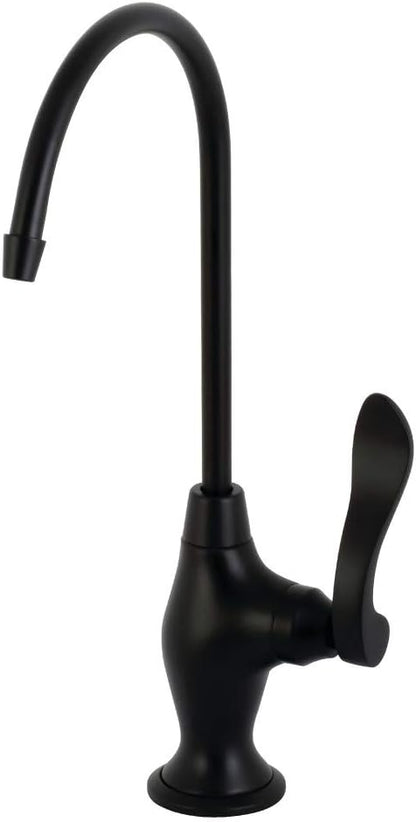 Kingston Brass KS3190NFL NuWave French Single Handle Water Filtration Faucet, Matte Black