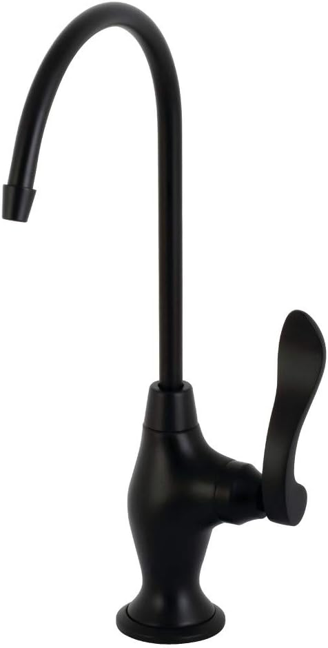 Kingston Brass KS3190NFL NuWave French Single Handle Water Filtration Faucet, Matte Black