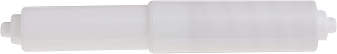 DANCO Spring-Loaded Toilet Tissue Holder Rod, White, 1-Set (88648), +