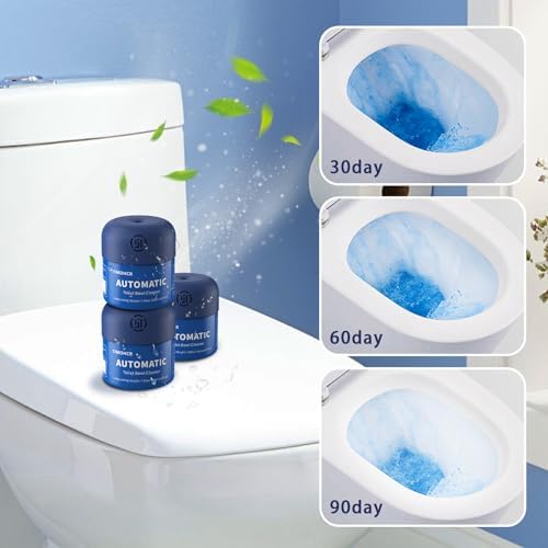 Automatic Toilet Bowl Cleaner 3 Bottles Eucalyptus Long lasting