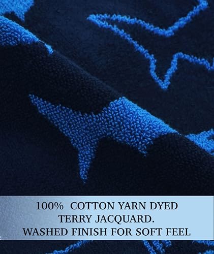 ORIGINAL KIDS Wash Cloth - 100% Cotton Set of 12 Washcloths - Navy Blue
