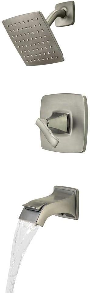 Pfister Venturi Tub & Shower Trim Kit, Valve and Cartridge Included, 1-Handle, Spot Defense Brushed Nickel Finish, 8P8WS2VNSGS