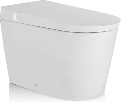ALPHA BIDET UXT Pearl Bidet Toilet Combination | 1.28GPF Smart Toilet w/Next Gen Bidet | ADA Chair Height | Automatic Lid and Seat | Automatic Flushing | Endless Warm Water | 3 Year Warranty