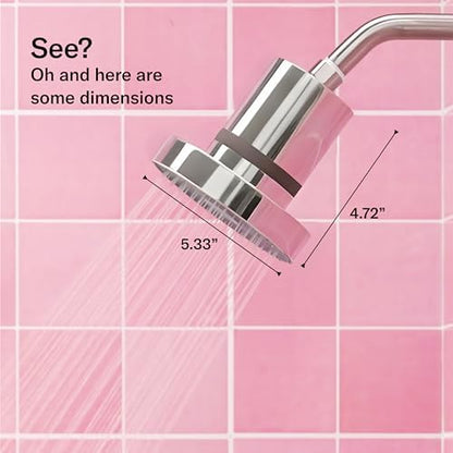 Jolie Filtered Showerhead, High Pressure Shower Filter, Jet Black