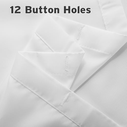Titanker Waterproof Fabric Shower Curtain Liner Washable, Cloth Shower Liner with Magnets, White Shower Liner Soft Fabric, Lightweight Shower Curtain Liner, 70x72 Inches (Pack of 3)