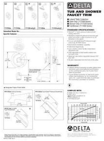 Delta Faucet Lahara 17 Series Dual-Function Shower Handle Valve Trim Kit, Champagne Bronze T17038-CZ (Valve Not Included)