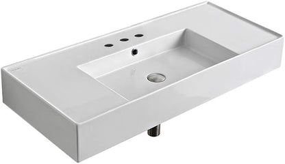 Scarabeo 5124-Three Hole Bathroom Sink, One Size, White
