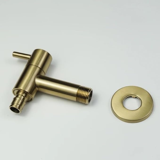 Faucet, Black Gold Wall Mounted Garden Faucet Chrome Plated Tap for Mop Pool and Water Basin(Washing Tap Chrome)