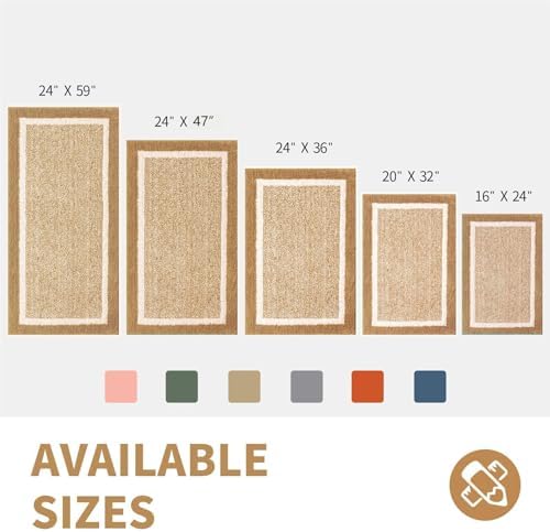 CozeCube Beige Bath Mat 32"x20" Non Slip Washable Rug