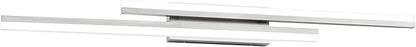 PRESDE 48 Inch Bathroom Light Fixtures Brushed Nickel Vanity Light Bar LED Modern Bath Wall Lighting Over Mirror