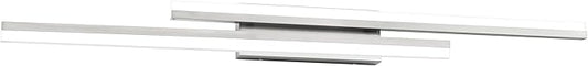 PRESDE 48 Inch Bathroom Light Fixtures Brushed Nickel Vanity Light Bar LED Modern Bath Wall Lighting Over Mirror