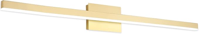 Joossnwell Gold Vanity Lights Bar 47.2 inch Modern LED Bathroom Light Fixtures Wall Lighting Over Mirror 30W Cold Light 6000K