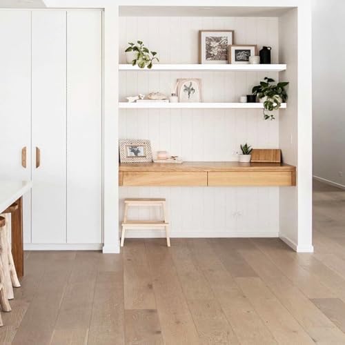 QEEIG Floating Shelves for Wall 55.1" Extra Long - Wall Mounted Shelf Bathroom Kitchen Living Room Bedroom Farmhouse Home Decor Display Bookshelf Large 55.1 x 9.3 inch Set of 2, White (008-140W)