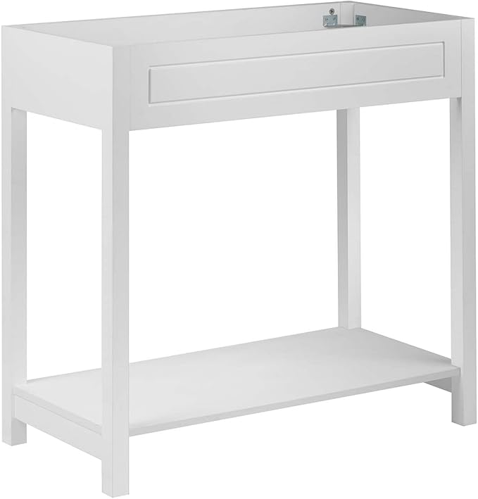 Modway Altura Modern 36" Bathroom Vanity Cabinet in White - Sink Basin Not Included