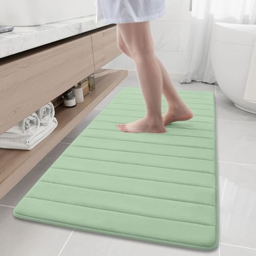 Buganda Memory Foam Bath Mat 60 x 24, Ultra Soft Absorbent Bathroom Rugs