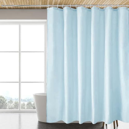 LLSCL Fabric Shower Curtain Liner with Magnets, Waterproof Hotel Quality, 72 x 72 Machine Washable