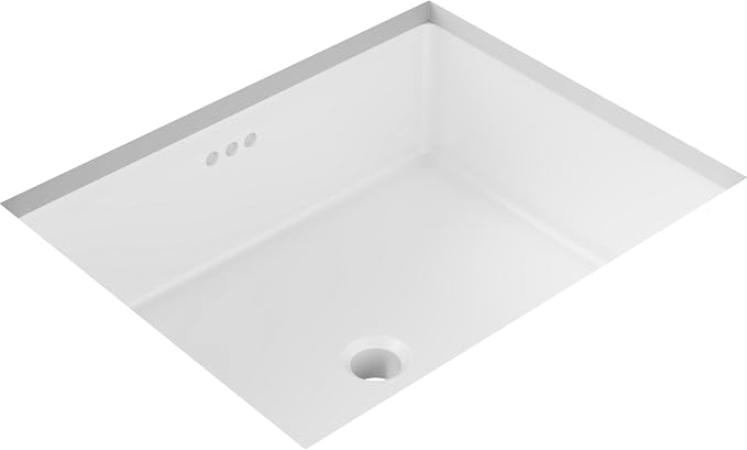 PROFLO PF1713U Stedman 19-7/8" Rectangular Vitreous China Undermount Bathroom Sink with Overflow - White