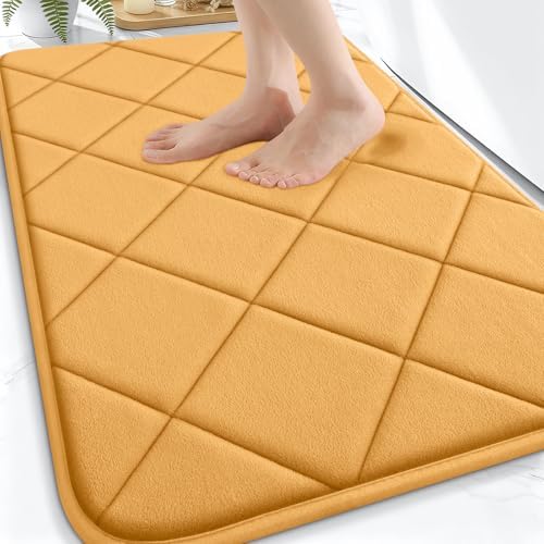 OLANLY Memory Foam Bath Mat 30x20, Ultra Soft and Absorbent Bathroom Rugs
