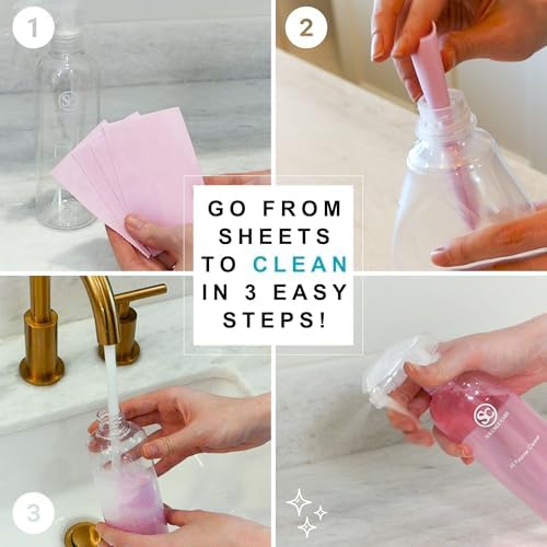 All Purpose Cleaner Sheets: Lemon Scent, Makes 5 Bottles