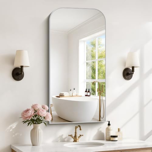 YIROMAN Bathroom Mirrors for Over Sink,24"x48" Silver Vanity Mirror