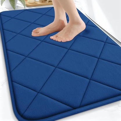 OLANLY Memory Foam Bath Mat 30x20, Ultra Soft and Absorbent Bathroom Rugs