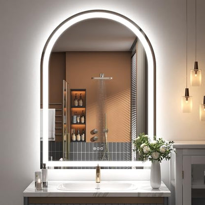 32x42 Inch Arched LED Bathroom Mirror