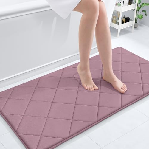 OLANLY Memory Foam Bath Mat 44x24, Ultra Soft and Absorbent Bathroom Rugs