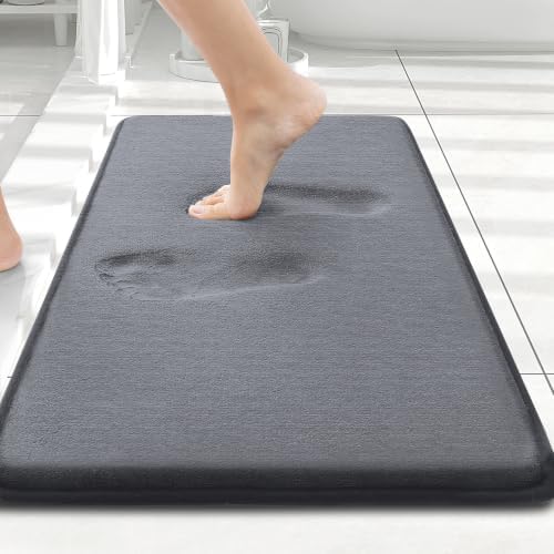 Smiry Memory Foam Bath Mat 24x16, Extra Soft and Absorbent Bathroom Rugs