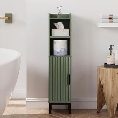 Small Bathroom Storage Cabinet Corner Cabinet Narrow Toilet Paper Cabinet