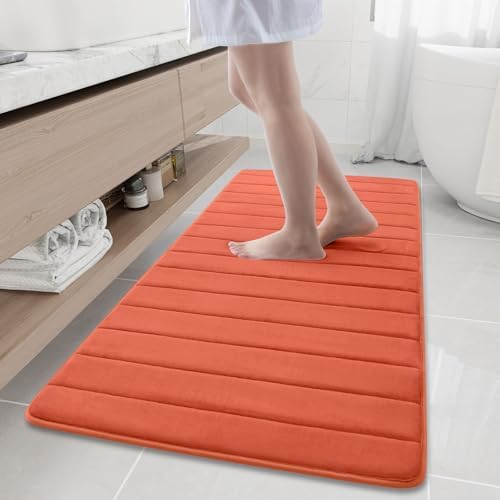 Buganda Memory Foam Bath Mat 60 x 24, Ultra Soft Absorbent Bathroom Rugs
