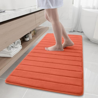 Buganda Memory Foam Bath Mat 60 x 24, Ultra Soft Absorbent Bathroom Rugs