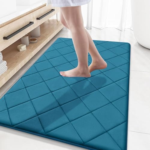 OLANLY Memory Foam Bath Mat 59x34, Ultra Soft and Absorbent Bathroom Rugs