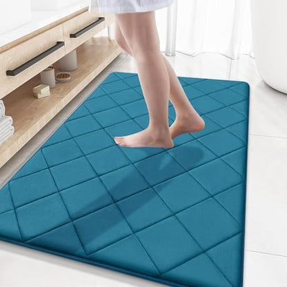 OLANLY Memory Foam Bath Mat 59x34, Ultra Soft and Absorbent Bathroom Rugs