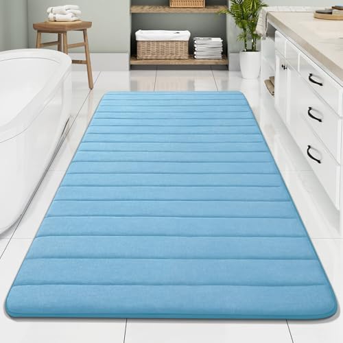 Buganda Memory Foam Bath Mat 70 x 34, Ultra Soft Absorbent Bathroom Rugs