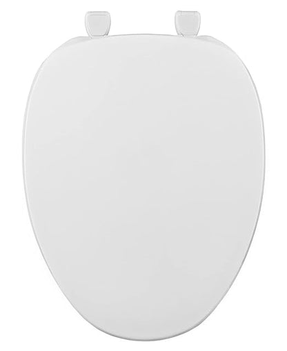 Centoco Elongated Toilet Seat, Closed Front with Cover, Residential, Plastic, Made in the USA, 600-001, White