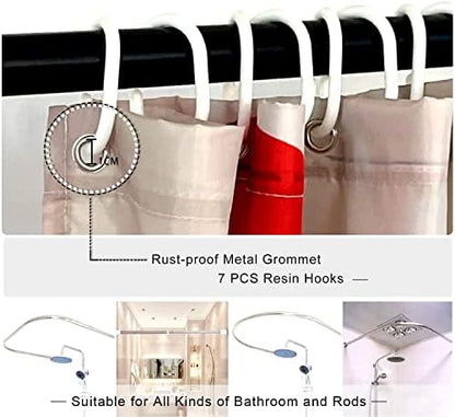 Funny Small Shower Stall Curtain Set, Fun Anime Monster Narrow Stand up Shower Curtains for Bathroom Cool Asian Japanese Bathroom Decor Polyester Fabric-36" x 72"