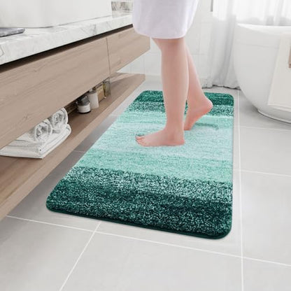 Arotive Microfiber Bathroom Rugs, Shaggy Soft Absorbent Bath Rug, 40x24