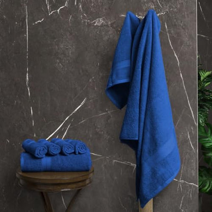 Avalon Towels Royal Blue Bath Towels, Royal Blue Towel Set, 8pc