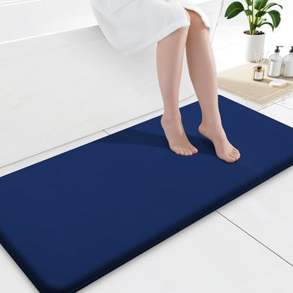 Smiry Memory Foam Bath Mat 47x17, Extra Soft and Absorbent Bathroom Rugs
