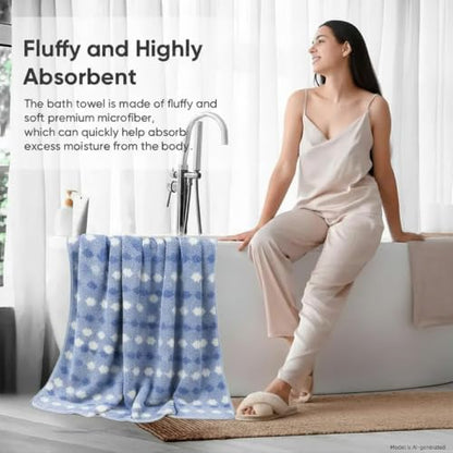 2-Pack Microfiber Bath Towels (27x54 Inches) - Ultra Soft & Quick Dry, 3X Absorbency, Lightweight for Gym, Yoga, Travel & Spa - Perfect for Home, Fitness & Post-Workout
