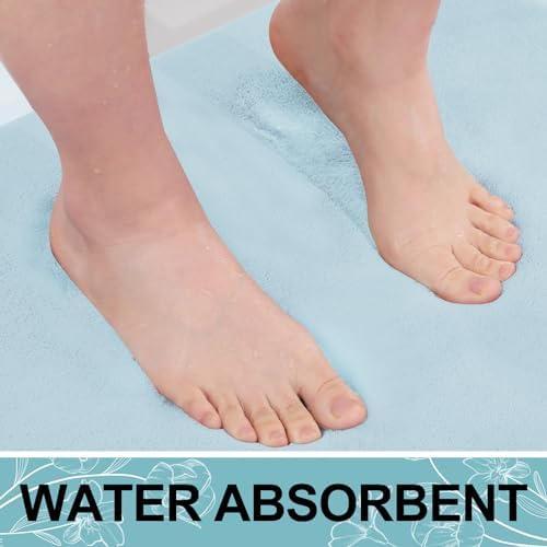 Smiry Memory Foam Bath Mat 36x24, Extra Soft and Absorbent Bathroom Rugs