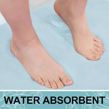 Smiry Memory Foam Bath Mat 30x20, Extra Soft and Absorbent Bathroom Rugs