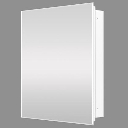 28"x28" Medicine Cabinet,HD Bathroom Mirror Cabinet with Beveled Mirror,Removeable Shelves, Recessed and Surface Mount,Frameless Bathroom Mirror with Storage